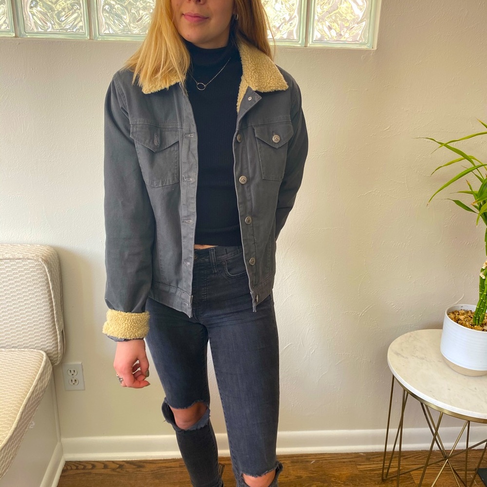 Insulated denim jacket